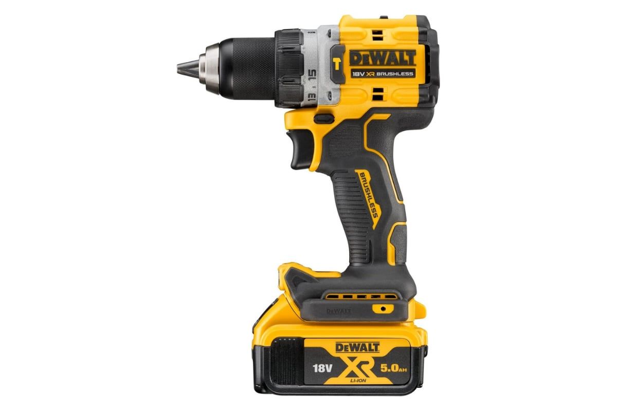 Dewalt DCD805P2T 18V 5.0AH Li-Ion Kömürsüz Çift Akülü Darbeli Matkap
