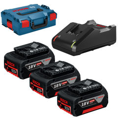 Bosch Gba 18v 5,0ah 3x + Gal 18-40 Cv L-boxx - 0615990l3t