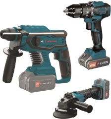 Catpower 4130 Akülü 3 Lü Set Matkap, 4 Ah Akü (2 Adet) + Şarj Cihazı