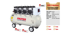 Proter 220 Lt 6 Hp Sessiz&Yağsız Hava Kompresörü