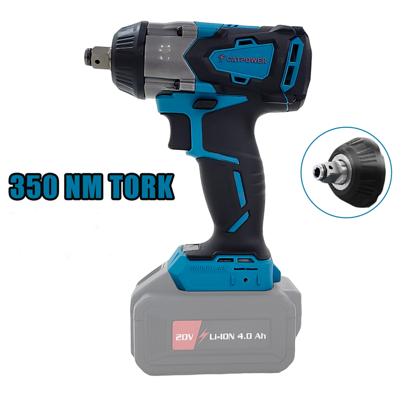 Catpower 4126 Akülü Somun Sıkma Ve Torklu Vidalama 1/2'' 20v 4.0ah