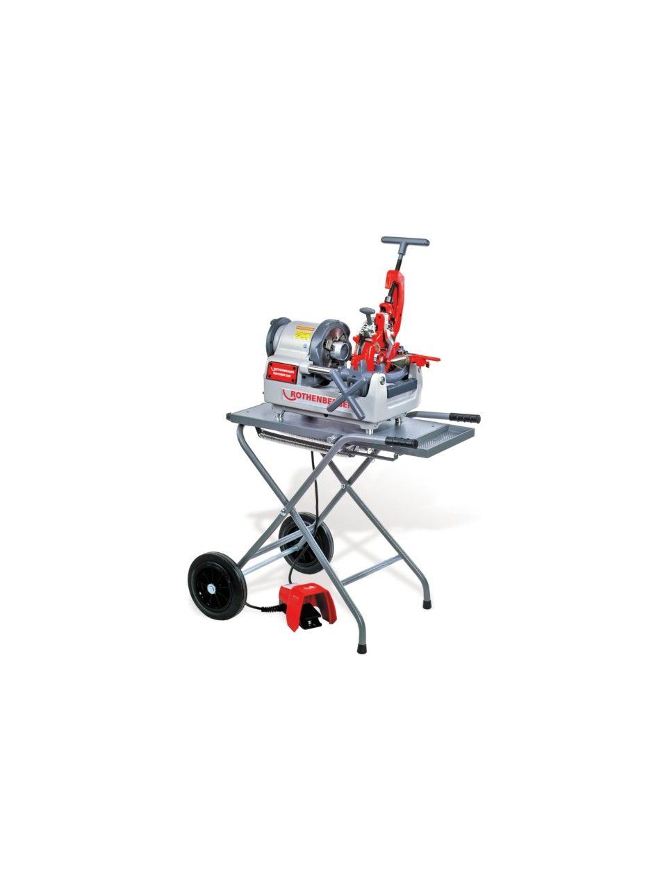 Rothenberger Ropower 50 R 1/2''- 2'' Elektrikli Tezgah Tipi Pafta Taşıma Arabasıyla Birlikte
