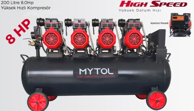 Mytol MYK2002 200 lt 8 Hp Yüksek Hızlı Kompresör