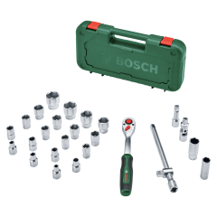 Bosch 1600A02Z9F 1/2'' Cırcırlı 25 Parça Lokma Takımı
