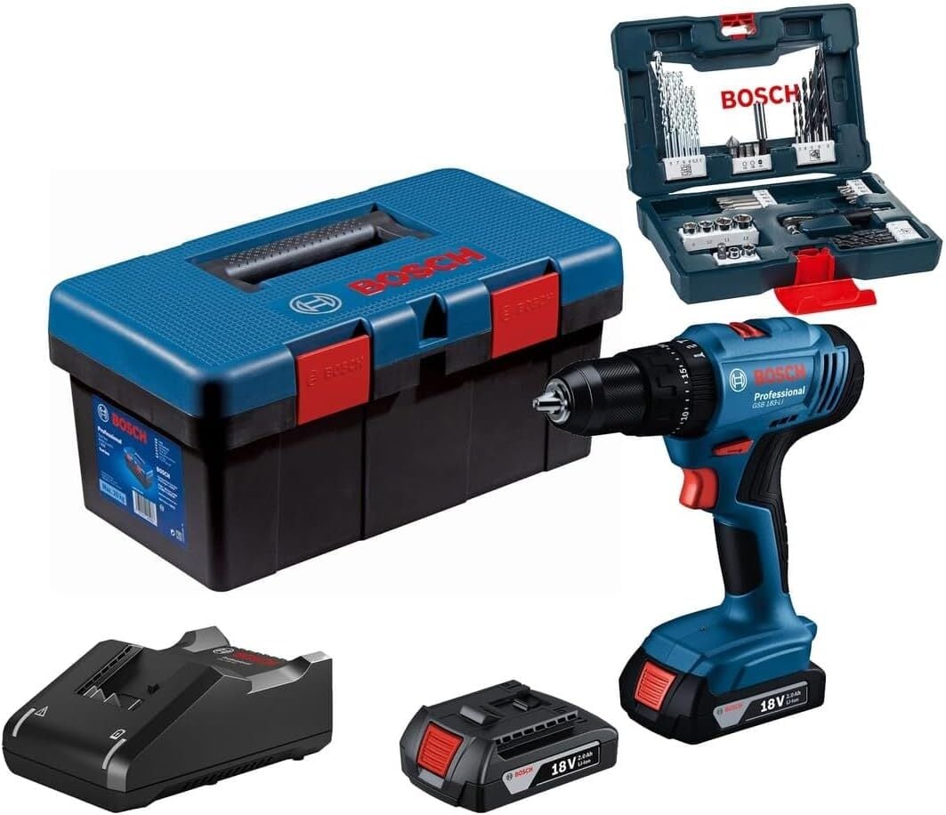 Bosch Gsb 183 Li Akülü Vidalama +41 Parça Vidalama Seti +Takım Çantası