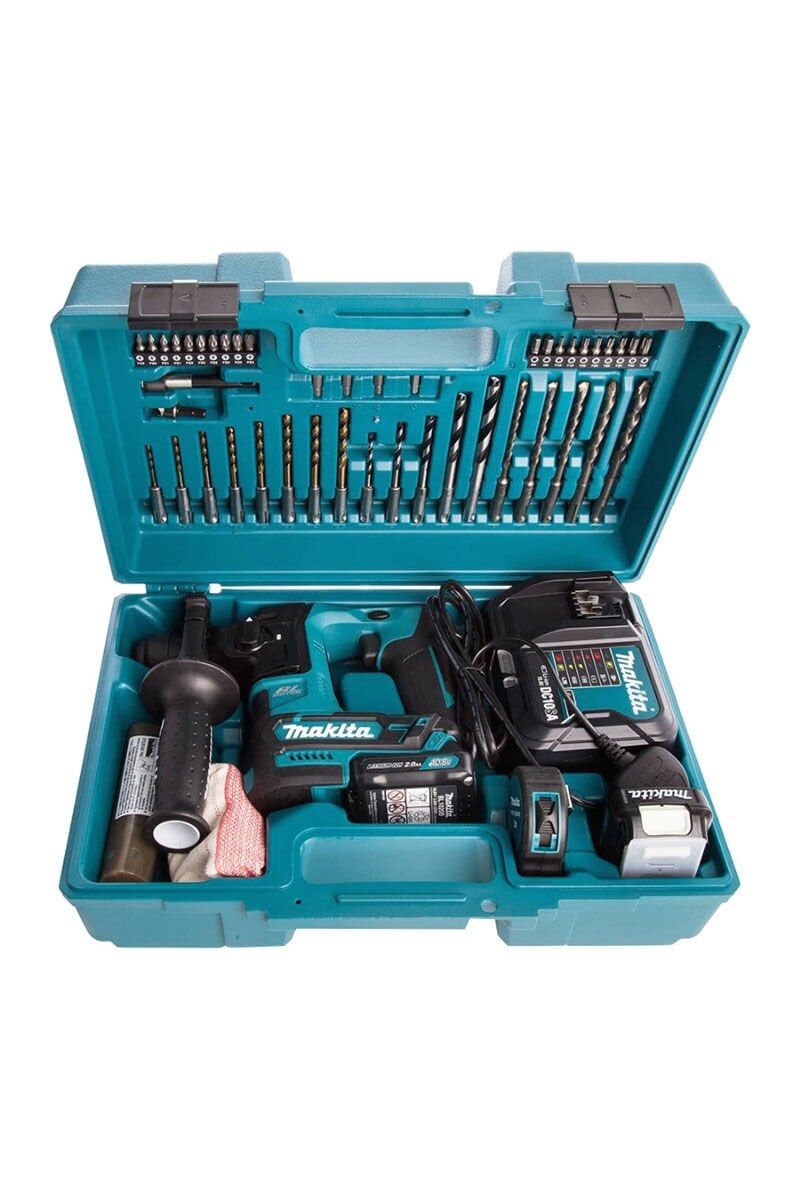 Makita HR166DWAE1 10.8 V 2 Ah Çift Akülü Kırıcı Delici Seti