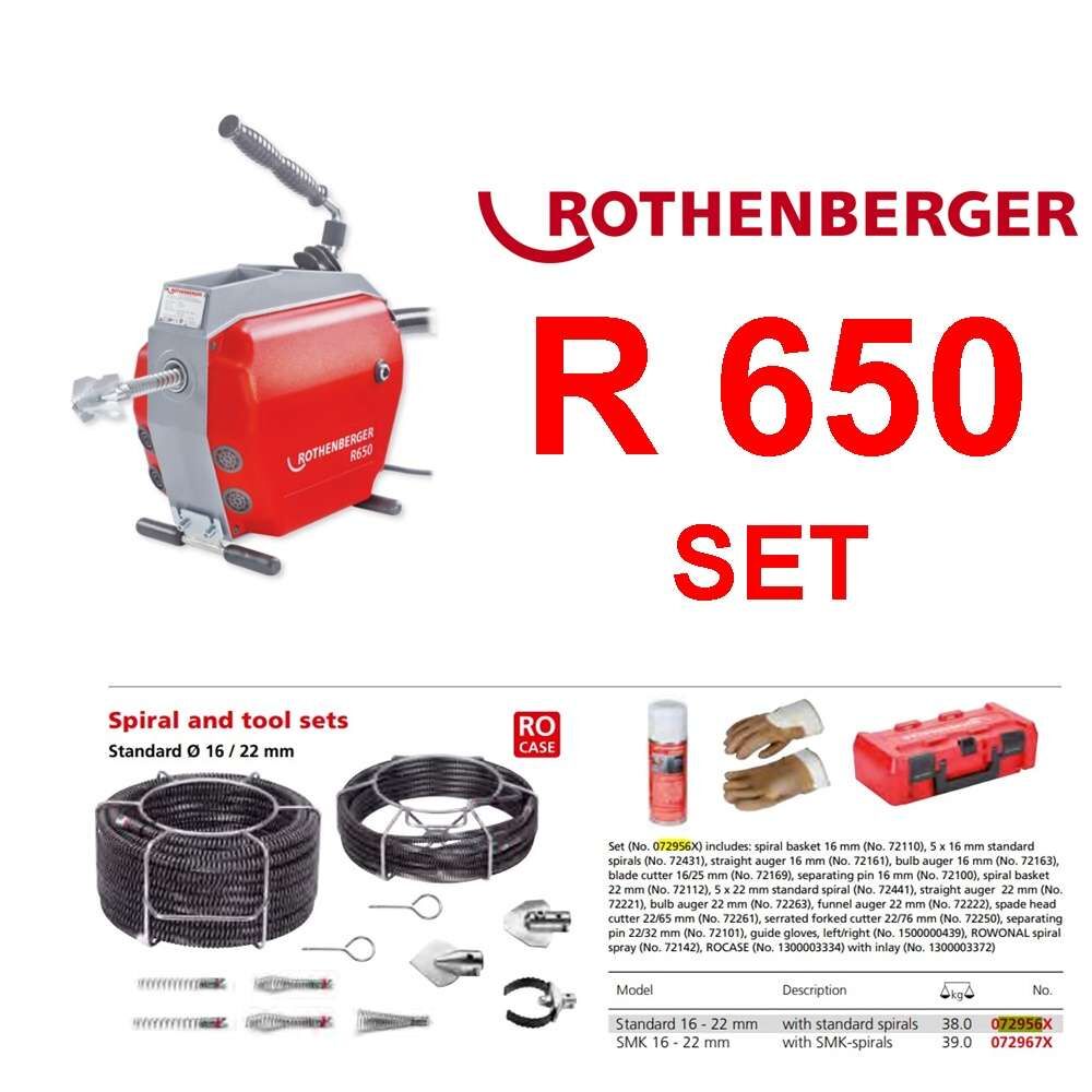 Rothenberger R650 Kanal Gider Açma Tıkanıklık Açma Makinesi
