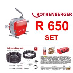 Rothenberger R650 Kanal Gider Açma Tıkanıklık Açma Makinesi