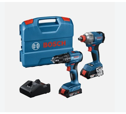 Bosch GDX 18V-285+GSR 185-LI 2*5Amper