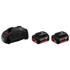Bosch GAL 1880 CV Şarj Cihazı + 2 x GBA 18V 5,0 Ah Akü